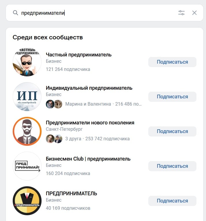 сообщества по интересам